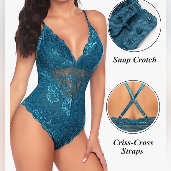 ♥️NWT Avidlove Lingerie Bodysuit - Picture 2 of 4